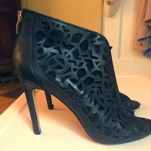 Vince Camuto "lace" booties, High heel black